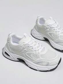 Sodalemon Novos Tênis Esportivos Casuais Femininos Estilo Preppy Tênis Chunky