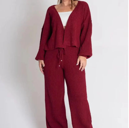 (KIT COM 2) Conjuntinho Julie Trico Premium (Blusa + Calça) | OFERTA DE OUTONO/INVERNO
